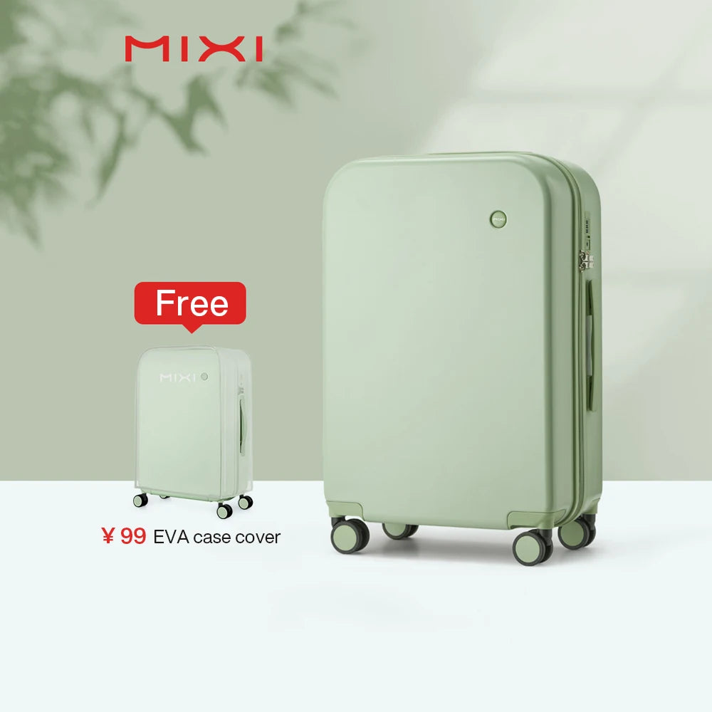 Mixi Hardside Luggage - Premium PC Travel Suitcase with Spinner Wheels