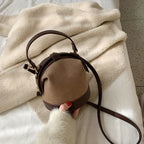 Autumn Winter Network Red One Shoulder Women's Bag New Fashion Crossbody Versatile Ins Texture Bucket Bag Shoulder Bags