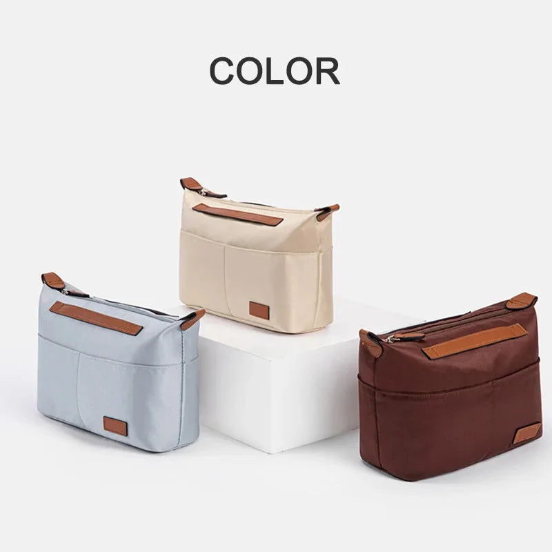 Lipstick Toner Nylon Insert Organizer Bag for Longchamp LE PLIAGE Bag Luxury Handbags Travel Inner Purse Portable Makeup Bags