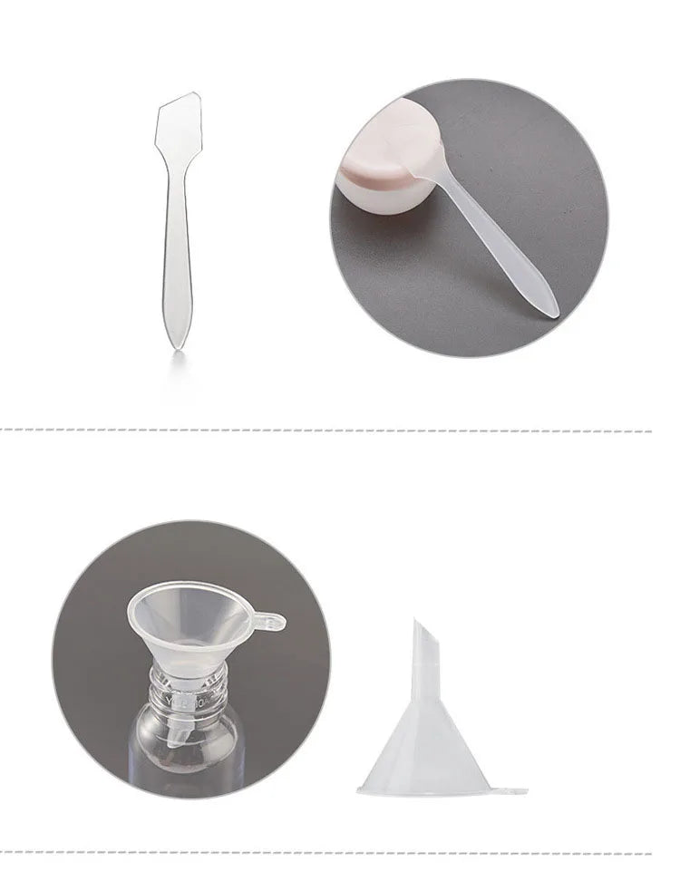 Perfume Bottle Set Refillable Spray Lotion Shampoo Shower Tube Bottling Refill Cosmetic Travel Liquid Container Portable Tool