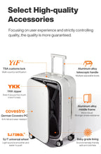 Mixi New PC Aluminum Frame Suitcase Front Opening Rolling Travel Luggage 20 Inch Carry-On 24 26 Inch M9291