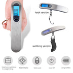 Portable Scale Digital LCD Display 110lb/50kg Electronic Luggage Hanging Suitcase Travel Weighs Baggage Fishing Scale with Hook