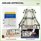 Large Travel Backpack Storage Vacuum Compression Bags with Pump, Waterproof Vacpack Backpack Women Men Business Vacuum Backpack