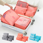6-Piece Travel Packing Cubes Set - Luggage Organizer Bags