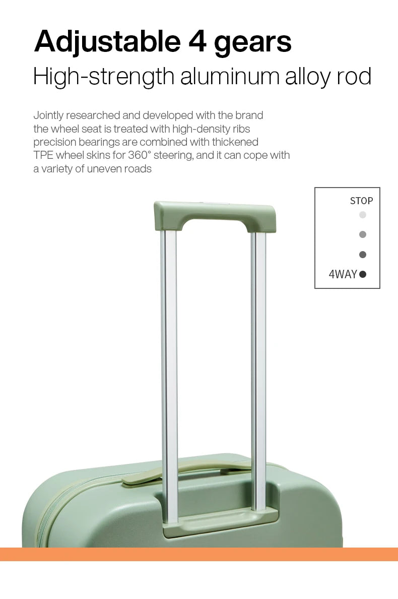 Mixi Hardside Luggage - Premium PC Travel Suitcase with Spinner Wheels