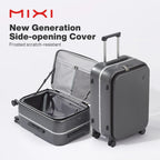 Mixi New PC Aluminum Frame Suitcase Front Opening Rolling Travel Luggage 20 Inch Carry-On 24 26 Inch M9291