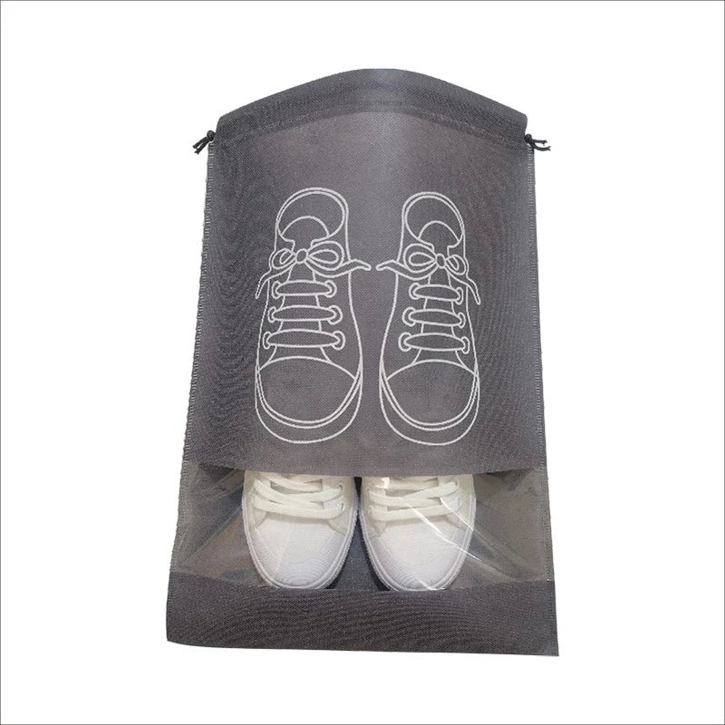 10/5pcs Shoes Storage Bags Closet Organizer Non-woven Travel Portable Bag Waterproof Pocket Clothing Classified Hanging Bag 2025