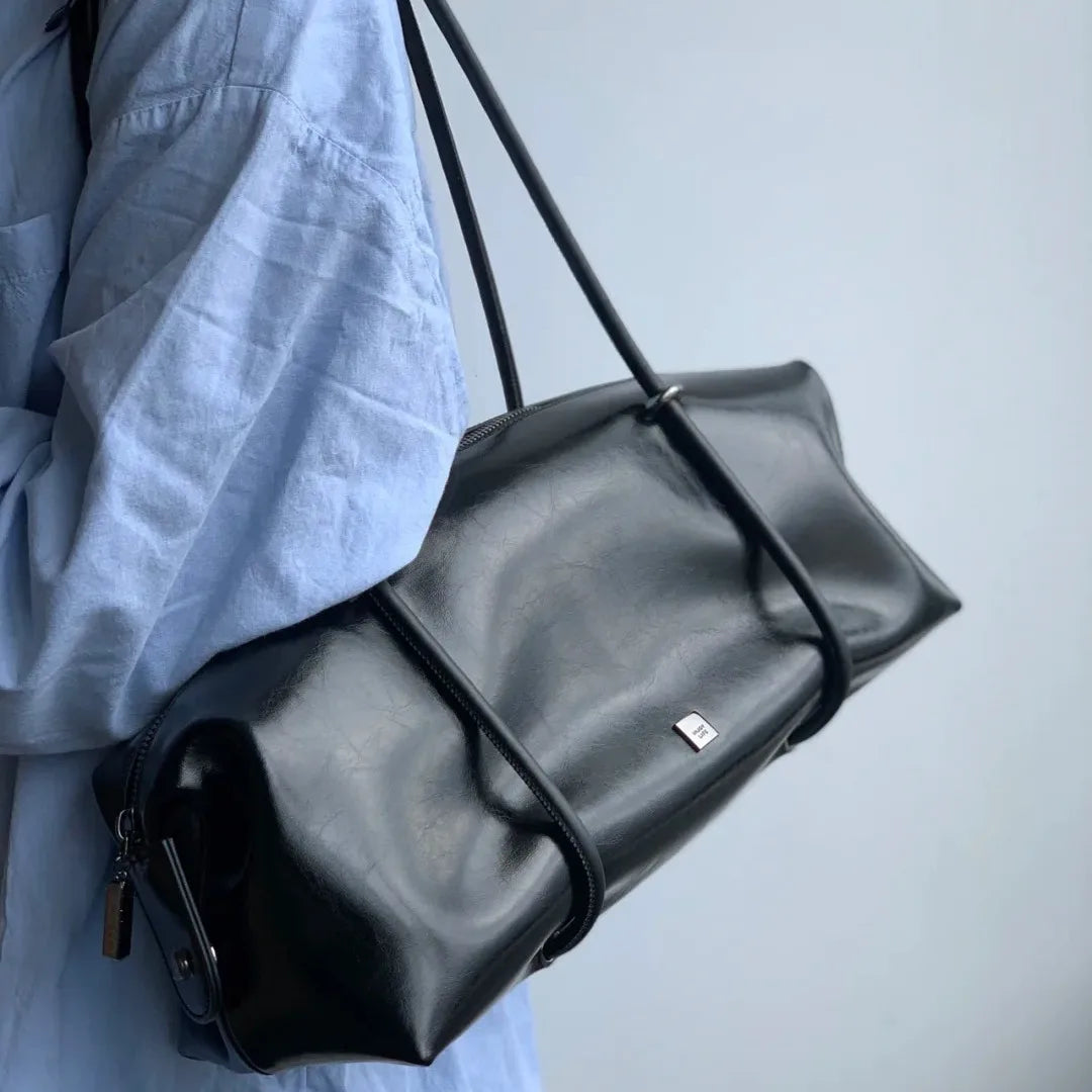 Premium Women’s Boston Pillow Bag, 2025 New Large Capacity Handbag, Gym Sports Duffel, Travel Shoulder Tote