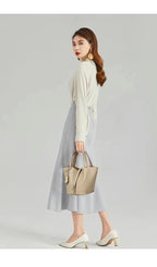 New Leather Luxury Handbag, High-end Soft Leather Bucket Bag, Cowhide Portable Gift Bag, Commuting Versatile Women's Bag