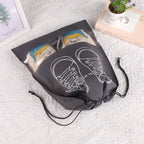 10/5pcs Shoes Storage Bags Closet Organizer Non-woven Travel Portable Bag Waterproof Pocket Clothing Classified Hanging Bag 2025