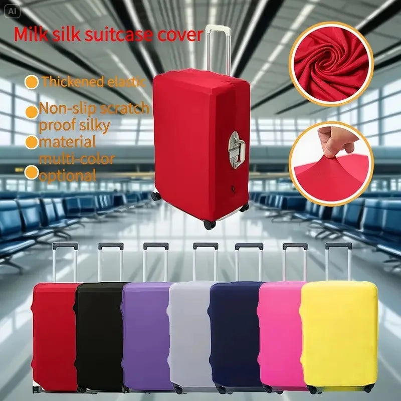 Fashion travel suitcase protective cover Luggage Protective Cover Solid Color Suitable for 18-28 Inch Suitcases