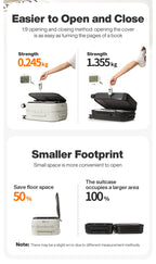 Mixi New PC Aluminum Frame Suitcase Front Opening Rolling Travel Luggage 20 Inch Carry-On 24 26 Inch M9291