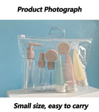 Perfume Bottle Set Refillable Spray Lotion Shampoo Shower Tube Bottling Refill Cosmetic Travel Liquid Container Portable Tool