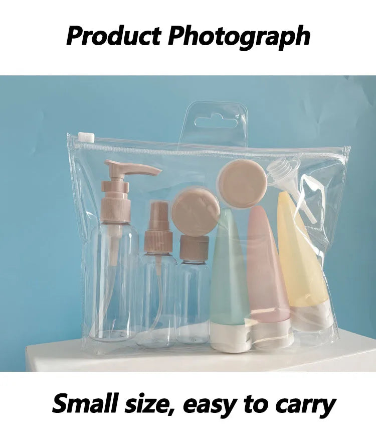 Perfume Bottle Set Refillable Spray Lotion Shampoo Shower Tube Bottling Refill Cosmetic Travel Liquid Container Portable Tool