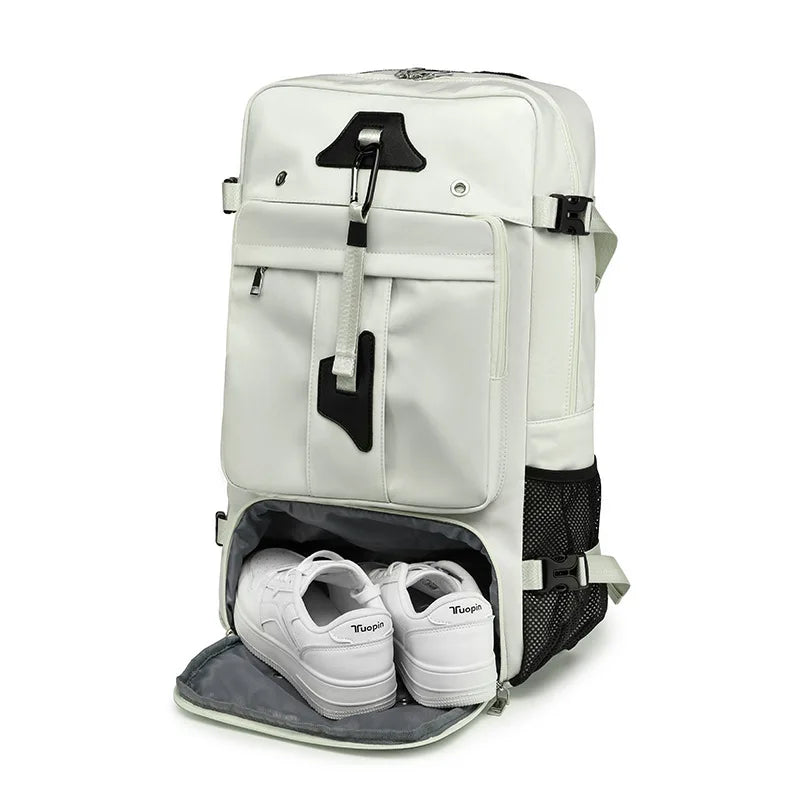 55L Large Capacity Travel Bag For Men 15.6 Inch Laptop Suitcase Backpack Multi-function Waterproof Backpack Outdoor Camping Bags