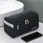 Leather Toiletry Bag for Men Women Dopp Kit Mens Hanging Toiletry Bag Travel Toiletry Bag for Traveling Large Cosmetic Bag for T