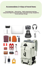 55L Large Capacity Travel Bag For Men 15.6 Inch Laptop Suitcase Backpack Multi-function Waterproof Backpack Outdoor Camping Bags