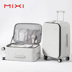 Mixi New PC Aluminum Frame Suitcase Front Opening Rolling Travel Luggage 20 Inch Carry-On 24 26 Inch M9291