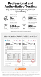 Mixi New PC Aluminum Frame Suitcase Front Opening Rolling Travel Luggage 20 Inch Carry-On 24 26 Inch M9291