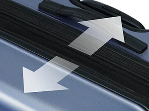 Coolife Luggage 3 Piece Set Suitcase Spinner ABS+PC Hardshell Lightweight TSA Lock USB Port, 20in 24in 28in Carry on Expanda