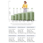 Mixi Hardside Luggage - Premium PC Travel Suitcase with Spinner Wheels