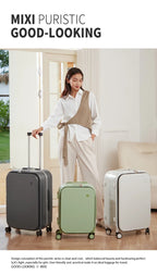 Mixi New PC Aluminum Frame Suitcase Front Opening Rolling Travel Luggage 20 Inch Carry-On 24 26 Inch M9291