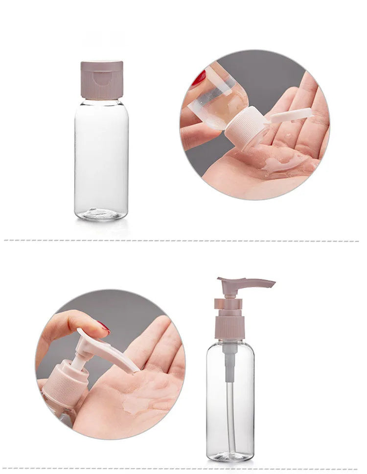 Perfume Bottle Set Refillable Spray Lotion Shampoo Shower Tube Bottling Refill Cosmetic Travel Liquid Container Portable Tool