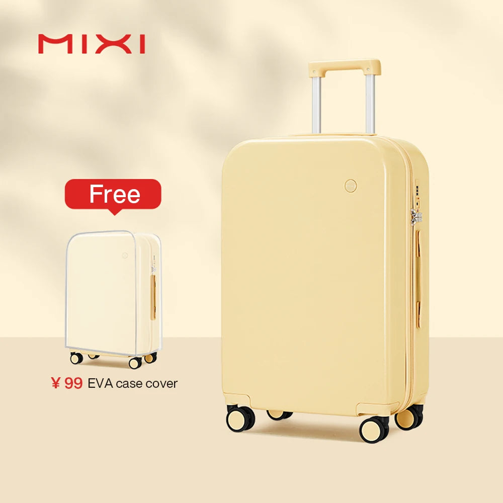 Mixi Hardside Luggage - Premium PC Travel Suitcase with Spinner Wheels