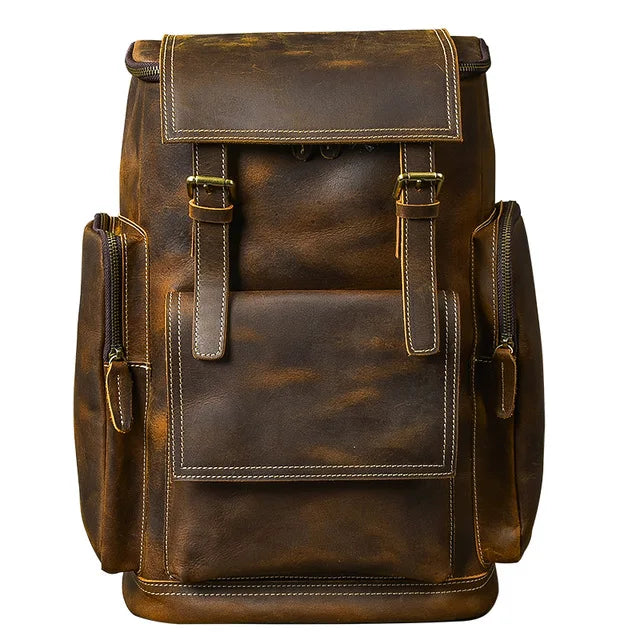 Vintage Leather Backpack M814
