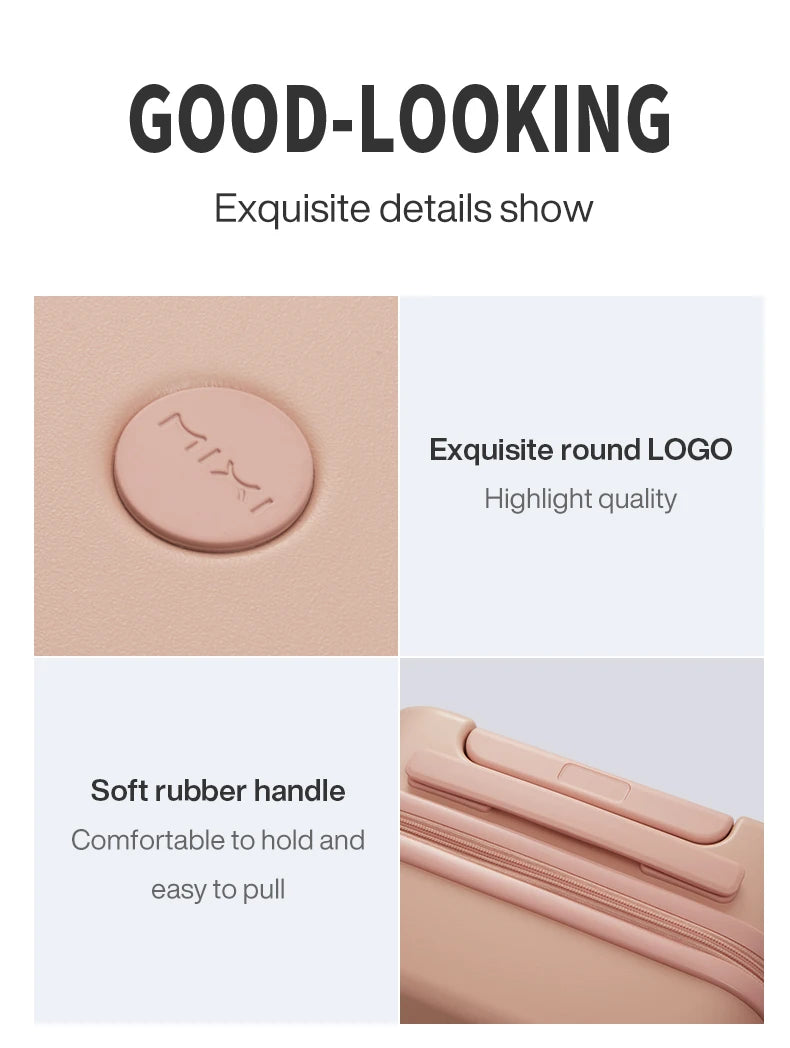 MIXI 14 Inch Underseat Carry On Luggage Lightweight Mini Suitcase PC Small Kids Bag TSA Lock Travel Suit Case  Spinner Wheels