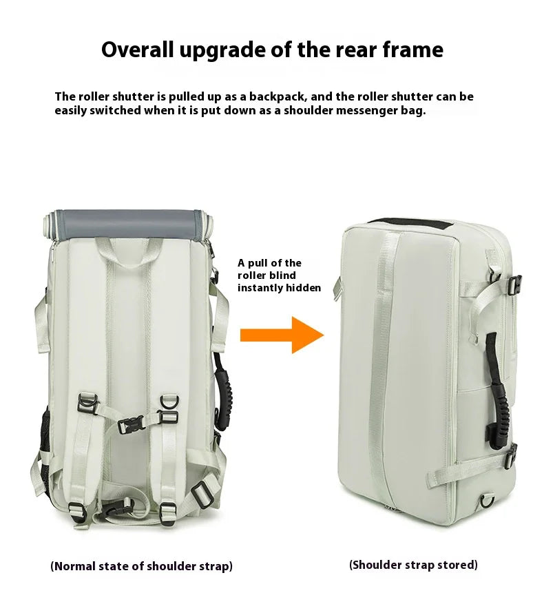 55L Large Capacity Travel Bag For Men 15.6 Inch Laptop Suitcase Backpack Multi-function Waterproof Backpack Outdoor Camping Bags