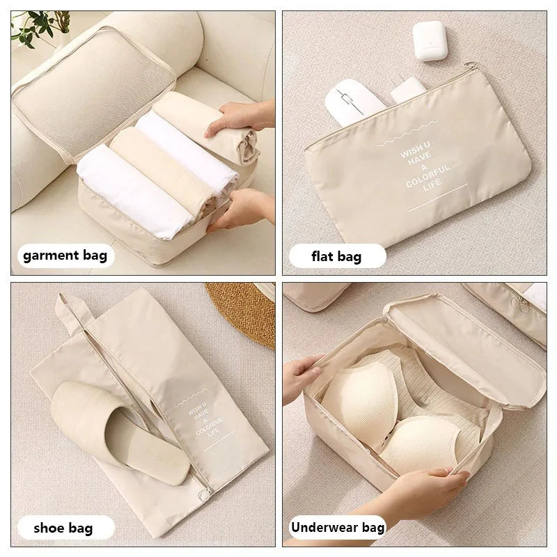Travel Set Storage Bags Packing Cubes Student Dormitories Clothing Sorting Bags Clothes Digital Toiletries Shoes Organizer bag