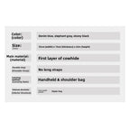 Premium First Layer Cowhide Boston Genuine Leather Women's Bag Simple Large Capacity Bowling Armpit Bag Portable Messenger Bag