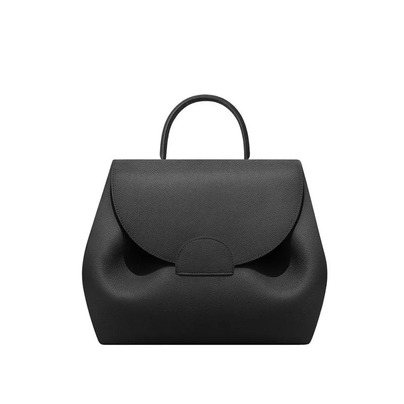 Black bag on a white background