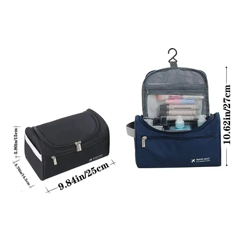 Leather Toiletry Bag for Men Women Dopp Kit Mens Hanging Toiletry Bag Travel Toiletry Bag for Traveling Large Cosmetic Bag for T