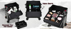 Professional Makeup Train Case on Wheels, Extra Large Cosmetic Case  Rolling Makeup Case Trolley Makeup Organizer with Wheels