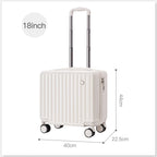 18 inches Travel Luggage Airline Cute Suitcase Password Box Silent Wheel Lightweight Chassis Mounted Universal