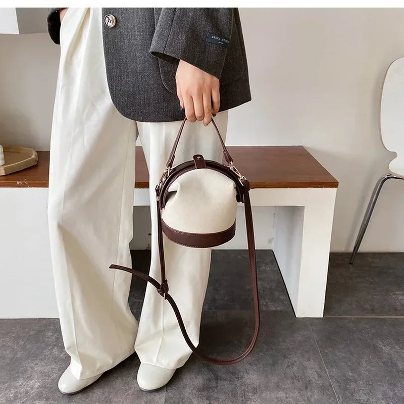 Autumn Winter Network Red One Shoulder Women's Bag New Fashion Crossbody Versatile Ins Texture Bucket Bag Shoulder Bags