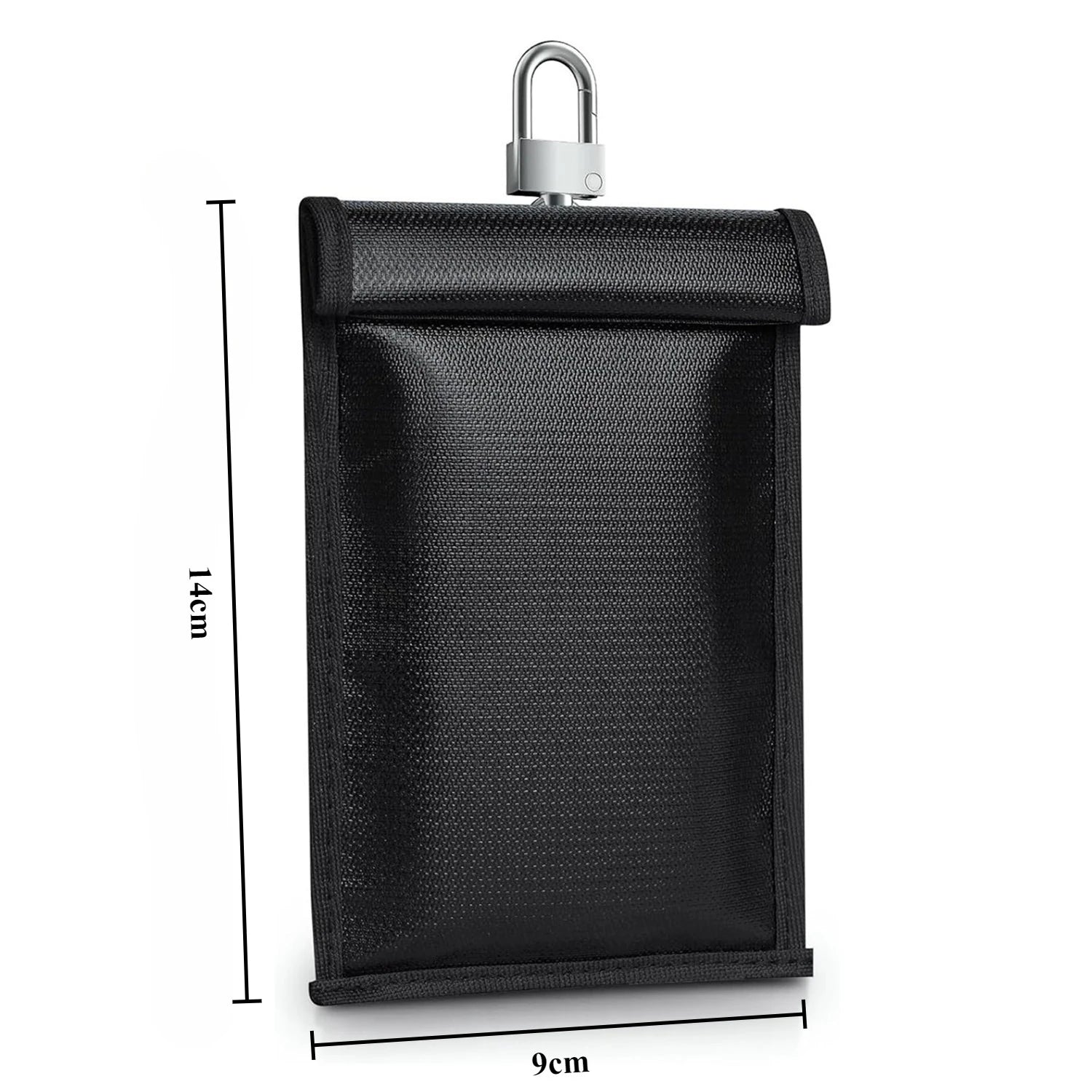 Car Key Signal Blocker Bag Waterproof Fireproof RFID Blocking Pouch Faraday Bag for Car Keys Phone Wallet Anti-Theft Protection