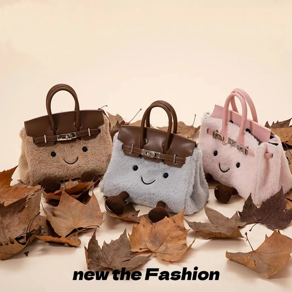 Niche design jllycatlm wind doll bag knock cute plush platinum bag bk elf tote bag