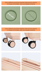 Mixi Hardside Luggage - Premium PC Travel Suitcase with Spinner Wheels