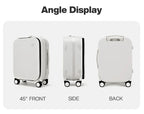 Mixi New PC Aluminum Frame Suitcase Front Opening Rolling Travel Luggage 20 Inch Carry-On 24 26 Inch M9291