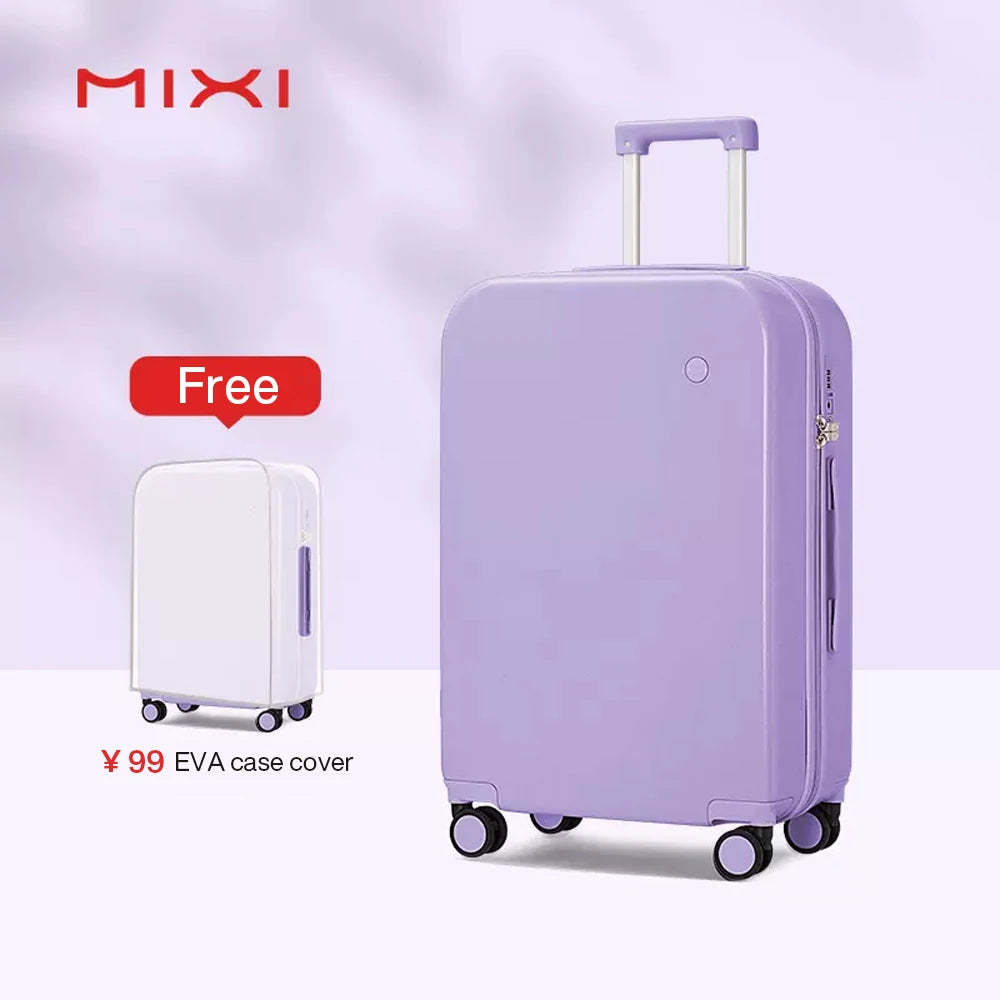Mixi Hardside Luggage - Premium PC Travel Suitcase with Spinner Wheels
