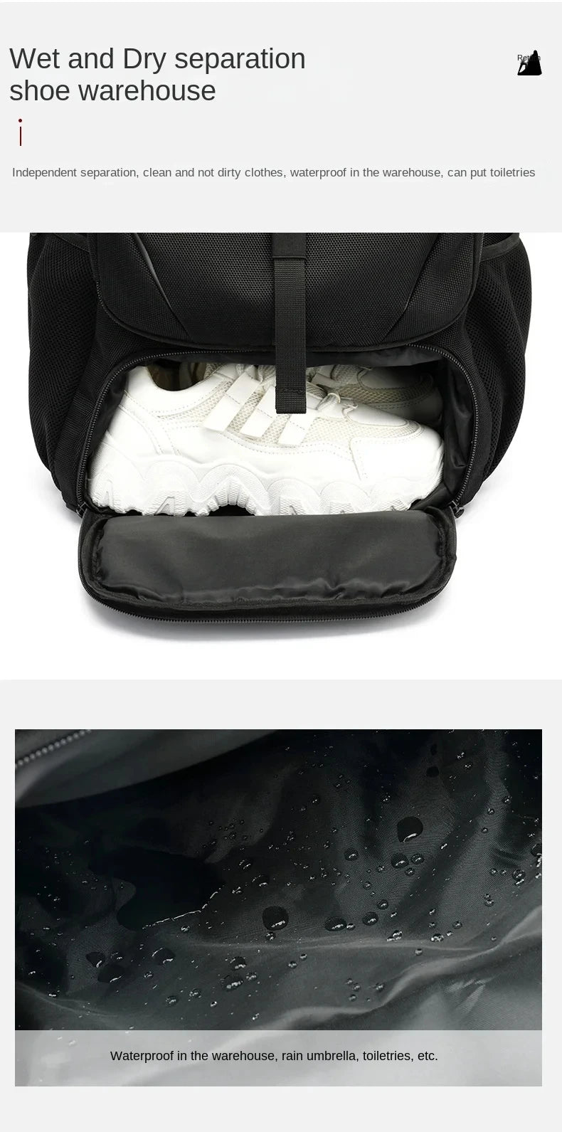 50L 60L 80L Travel Backpack for Women and Men Large Capacity Outdoor Waterproof Men's Business Trip Backpacks Women's Laptop Bag