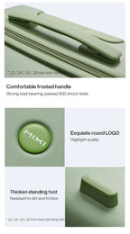 Mixi Hardside Luggage - Premium PC Travel Suitcase with Spinner Wheels