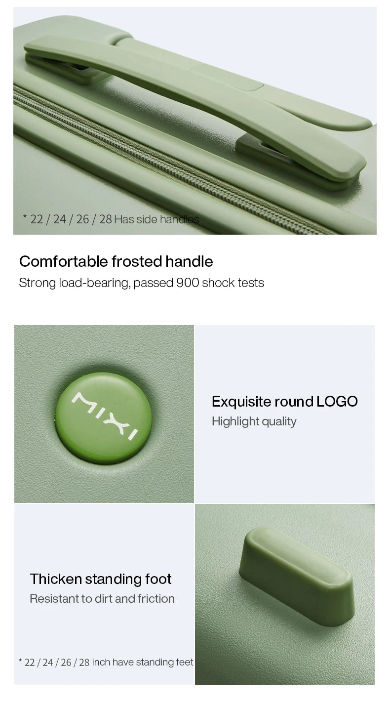 Mixi Hardside Luggage - Premium PC Travel Suitcase with Spinner Wheels