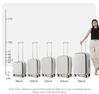 Mixi New PC Aluminum Frame Suitcase Front Opening Rolling Travel Luggage 20 Inch Carry-On 24 26 Inch M9291