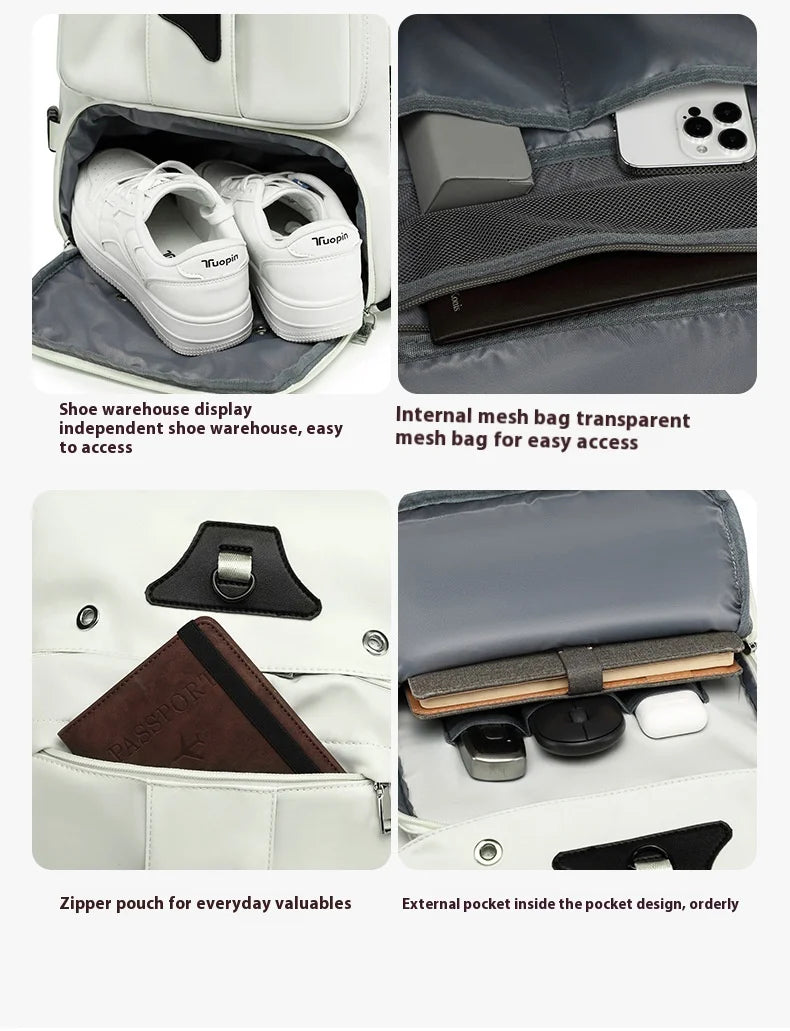 55L Large Capacity Travel Bag For Men 15.6 Inch Laptop Suitcase Backpack Multi-function Waterproof Backpack Outdoor Camping Bags