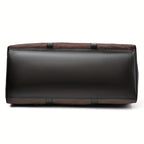 Large Capacity Retro Crocodile-Textured Travel Duffel Bag - Durable Unisex Vacation Luggage,  Versatile Gift for Men & Women