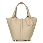 New Leather Luxury Handbag, High-end Soft Leather Bucket Bag, Cowhide Portable Gift Bag, Commuting Versatile Women's Bag